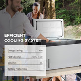 یخچال و فریزر صندوقی کامیون DWR سایز ۴۰ لیتری – کمپرسوردار، دیجیتال و ضد لرزش