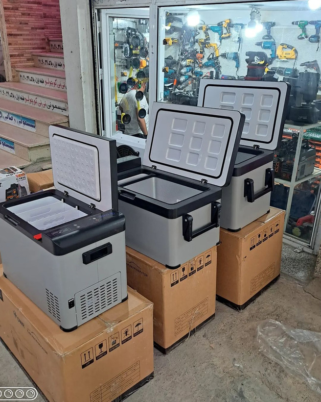 یخچال فریزر ماشین آلات سنگین و سبک ۵۵ لیتری برق 12/24/220 ولت