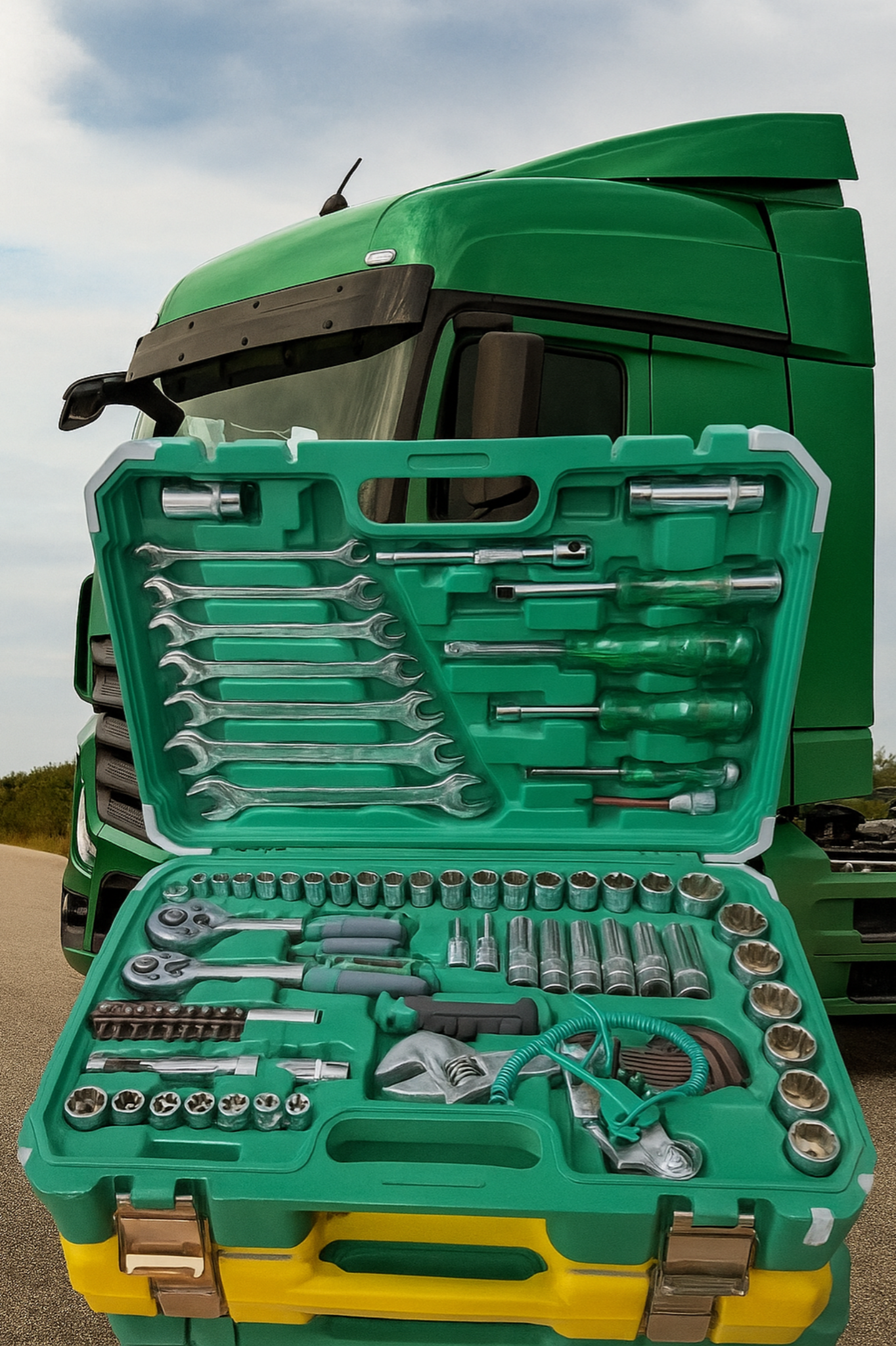 جعبه ابزار ۱۲۱ کامیون ۱۲۱ پارچه