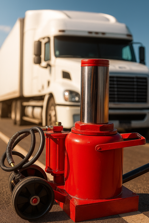 جک بادی و هیدرولیکی دوکاره چرخ دار ۵۰ تنی موتوس