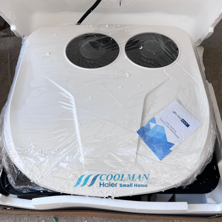 کولر درجا سقفی جفت فن ۲۴ ولت Haier Coolman مخصوص مناطق گرمسیری