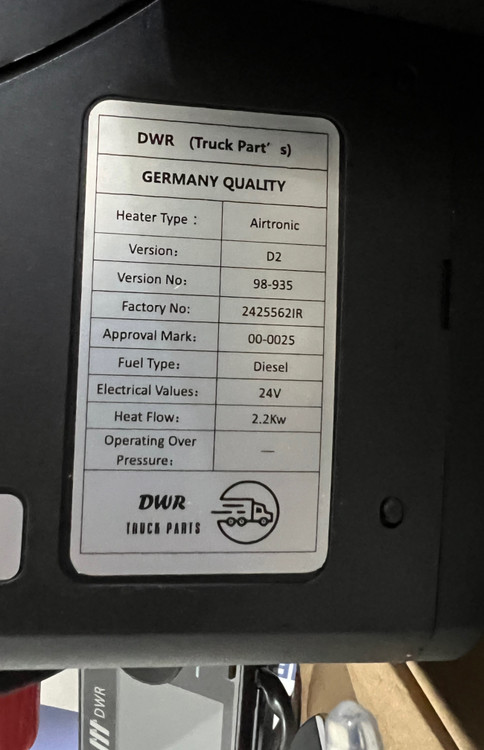 بخاری درجا ۱۲ ولت و حرکت ابرش باخر تکنولوژی المان سفارش پاریس برند DWR مدل D2