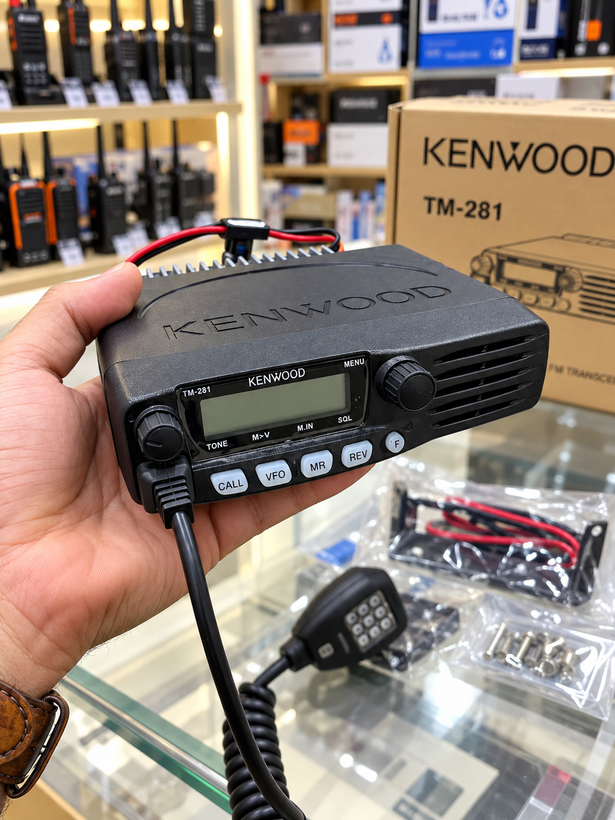 بیسیم خودرو و کامیون کنوود Kenwood TM-281 | بیسیم 12 و 24 ولت